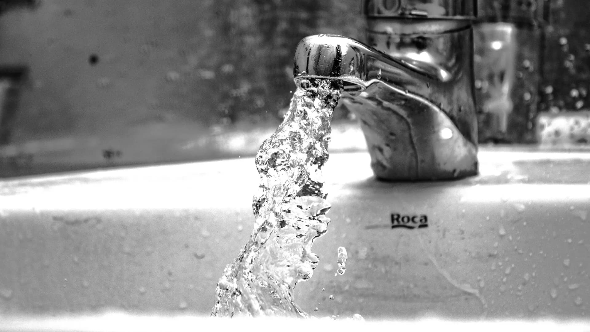 Water system being checked and sampled during a maintenance visit